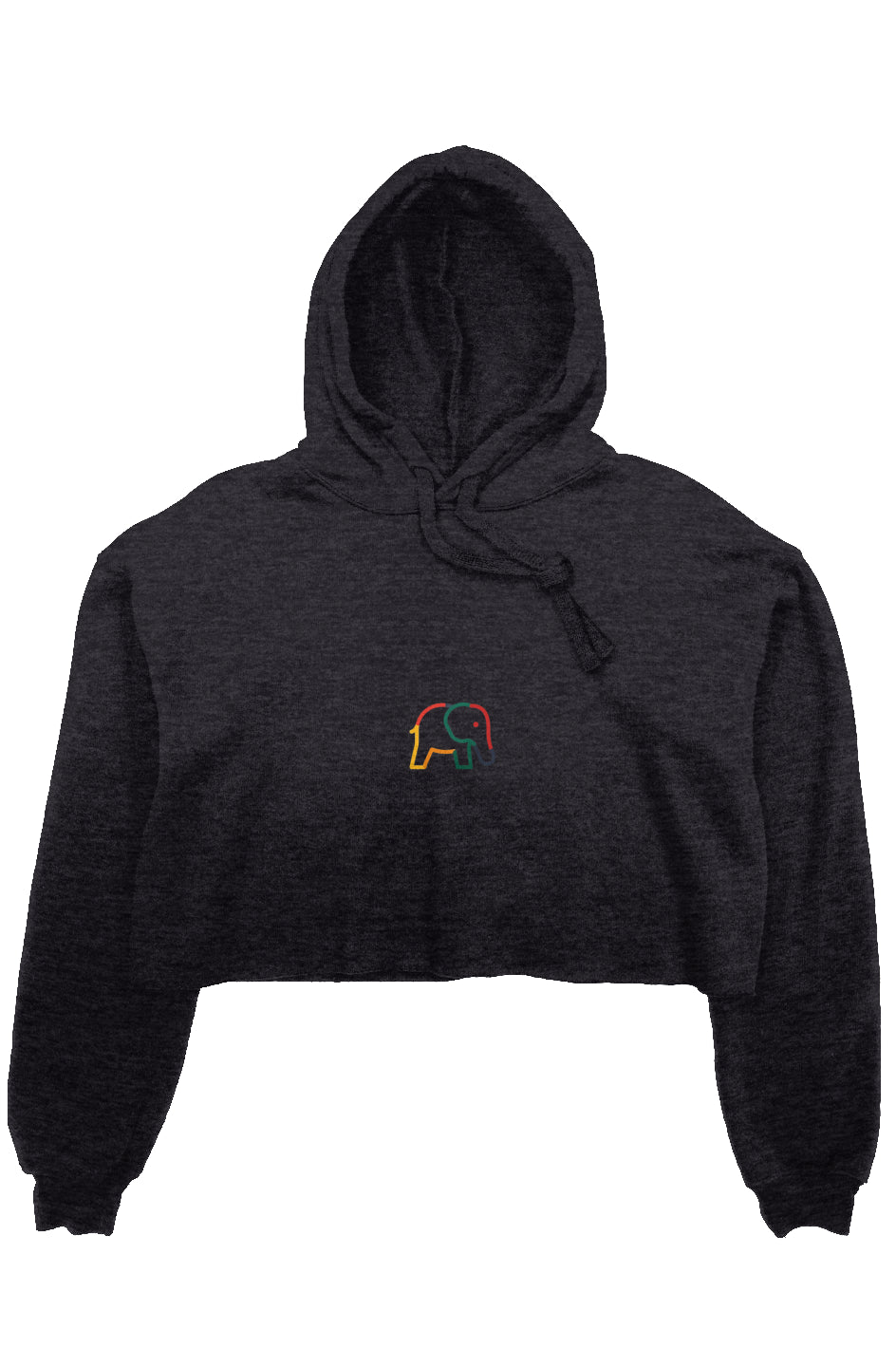 crop fleece hoodie